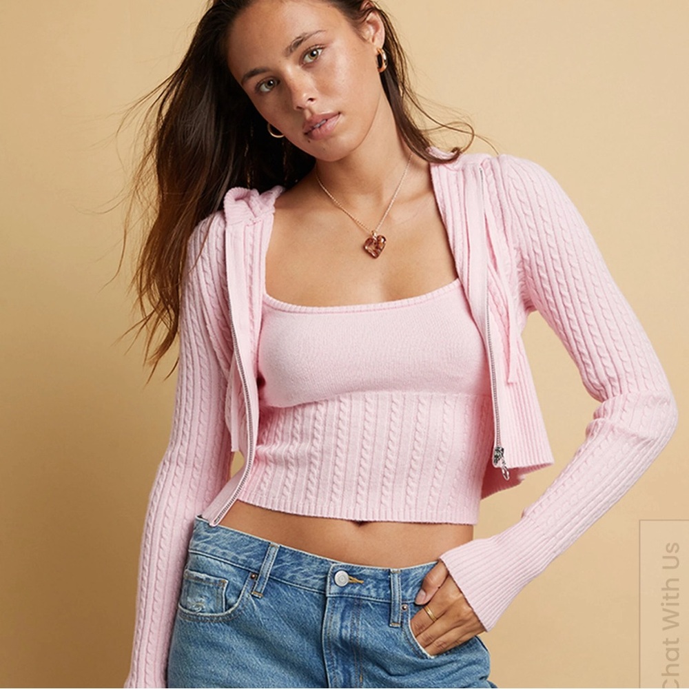 Beverly and Beck Eva Cable Hoodie